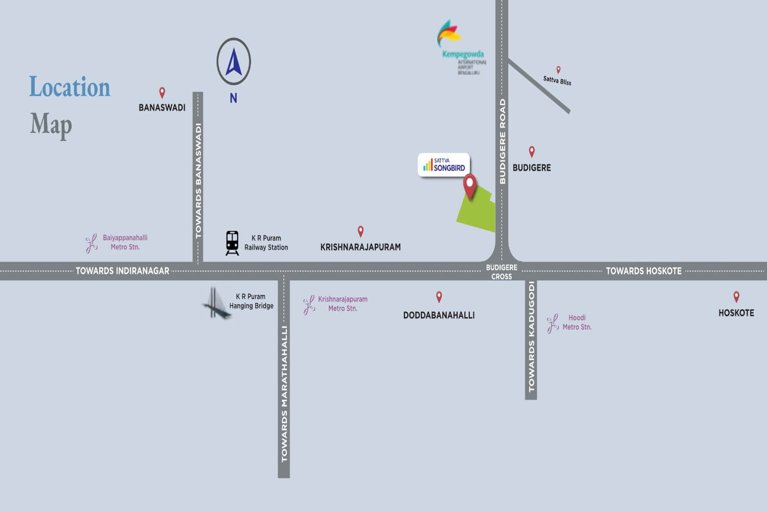 Sattva Songbird Budigere Location Map Sattva Songbird Budigere Location Map